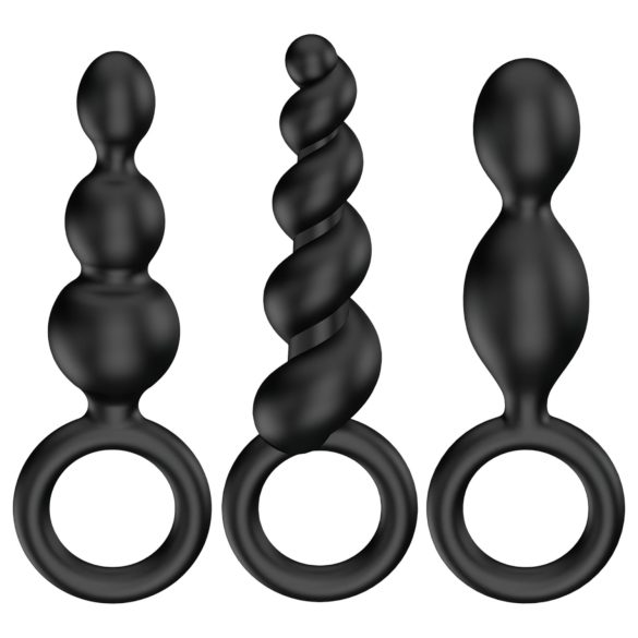 Satisfyer Booty Call - Black Anal Plug Set (3 Pieces)