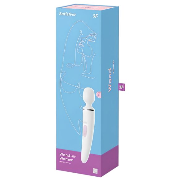 Satisfyer Wand-er Woman - waterproof massage vibrator (white)