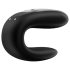 Satisfyer Double Fun - Smart, Waterproof Couples Vibrator (Black)
