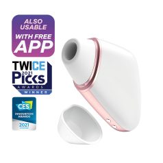   Satisfyer Love Triangle - Smart Air-Pulse Clitoral Stimulator (White)
