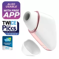   Satisfyer Love Triangle - App-controlled air pulse clitoral stimulator (white)