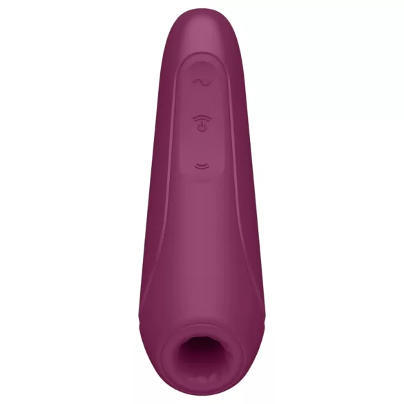 Satisfyer Curvy 1+ - Smart Air-Pulse Clitoral Stimulator (Red)