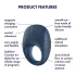 Satisfyer Strong One - Smart Vibrating C-Ring (Blue)