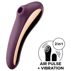   Satisfyer Dual Kiss - 2-in-1 vaginal and clitoral vibrator (purple)