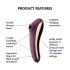 Satisfyer Dual Kiss - 2in1, Vaginal & Clitoral Vibrator (Purple)
