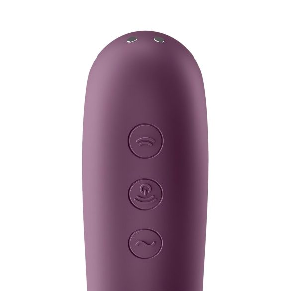 Satisfyer Dual Kiss - 2in1, Vaginal & Clitoral Vibrator (Purple)