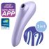 Satisfyer Dual Pleasure - Smart 2-in-1 Air Pulse Vibrator (Purple)