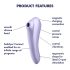 Satisfyer Dual Pleasure - Smart 2-in-1 Air Pulse Vibrator (Purple)