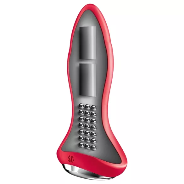 Satisfyer Rotator Plug 1 - Beaded Anal Vibrator (Red)