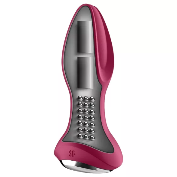 Satisfyer Rotator Plug 2 - Rechargeable Beaded Anal Vibrator (Red)