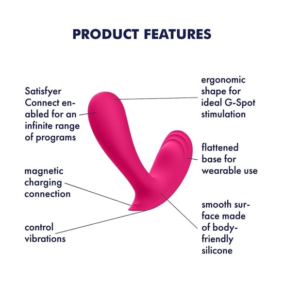 Satisfyer Top Secret - Smart Dual Motor Vibrator (Pink)