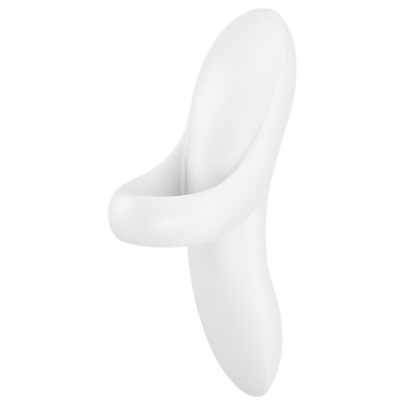 Satisfyer Bold Lover - Rechargeable Waterproof Finger Vibrator (White)