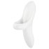 Satisfyer Bold Lover - Rechargeable Waterproof Finger Vibrator (White)