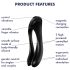 Satisfyer Candy Cane - Rechargeable, Waterproof Dual Vibrator (Black)