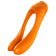   Satisfyer Candy Cane - Rechargeable, Waterproof Dual Vibrator (Orange)
