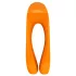 Satisfyer Candy Cane - Rechargeable, Waterproof Dual Vibrator (Orange)