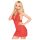 Penthouse Sweet & Spicy - Red Halter Lace Set - M/L