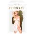 Penthouse Sweet Beast - Rosy Babydoll Set (White) - M/L