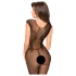 Penthouse Wild Catch - Sleeveless Fishnet Bodysuit (Black)