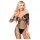Penthouse High Profile - Floral Carmen Jumpsuit (Black) - XL