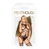 Penthouse Gangsta Babe - Fully Open Fishnet Set (Black) - XL