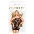 Penthouse Above & Beyond - Black Mesh Nightgown - XL
