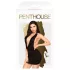 Penthouse Heart Rob - Halter Dress and Thong Set (Black) - M/L