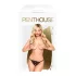Penthouse Hot Getaway - Black Lace Bow-Open Thong