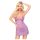 Penthouse Bedtime Story - Nightgown & Thong Set (Purple) - L/XL