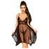Penthouse Playful Doll - Lace Dress & Thong Set (Black) - L/XL