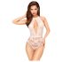 Penthouse Toxic Powder - Halter Neck Bodysuit (White) - M/L