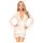 Penthouse Hypnotic Power - Lace Short Robe & Thong Set (White)