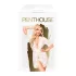 Penthouse Hypnotic Power - Lace Short Robe & Thong Set (White) - XL