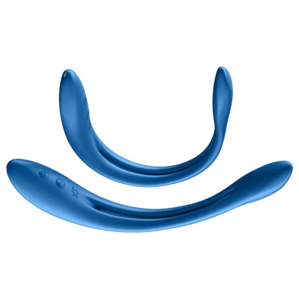 Satisfyer Elastic Game - rechargeable, flexible couple’s vibrator (blue)