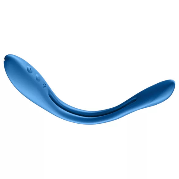 Satisfyer Elastic Game - rechargeable, flexible couple’s vibrator (blue)