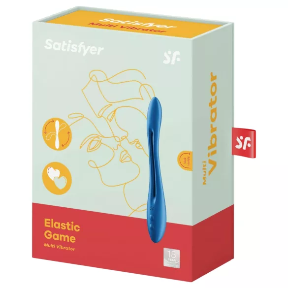 Satisfyer Elastic Game - rechargeable, flexible couple’s vibrator (blue)