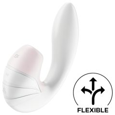   Satisfyer Supernova - Rechargeable Air-Pulse 2-in-1 Vibrator (White)