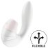 Satisfyer Supernova - Rechargeable Air-Pulse 2-in-1 Vibrator (White)