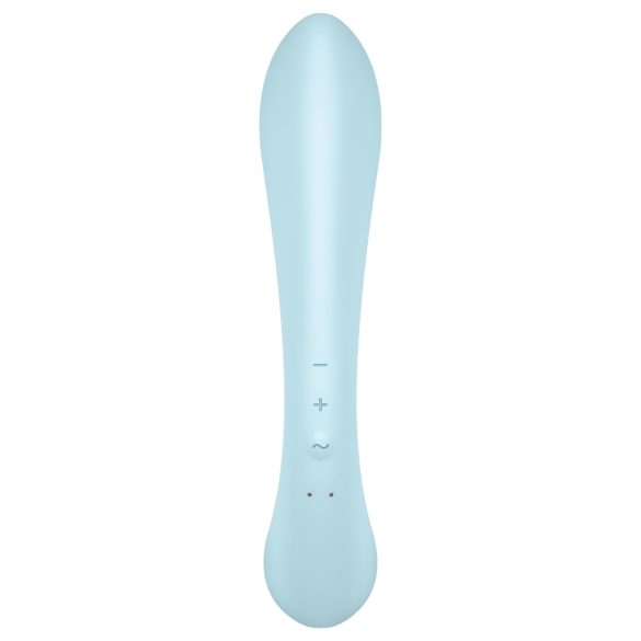 Satisfyer Triple Oh - Rechargeable Clitoral Vibrator with Arm (Blue)