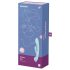 Satisfyer Triple Oh - Rechargeable Clitoral Vibrator with Arm (Blue)
