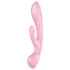 Satisfyer Triple Oh - Rechargeable Pink Vibrator with Clitoral Arm