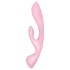Satisfyer Triple Oh - Rechargeable Pink Vibrator with Clitoral Arm