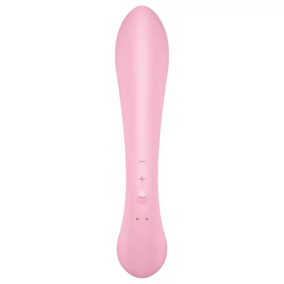 Satisfyer Triple Oh - Rechargeable Pink Vibrator with Clitoral Arm