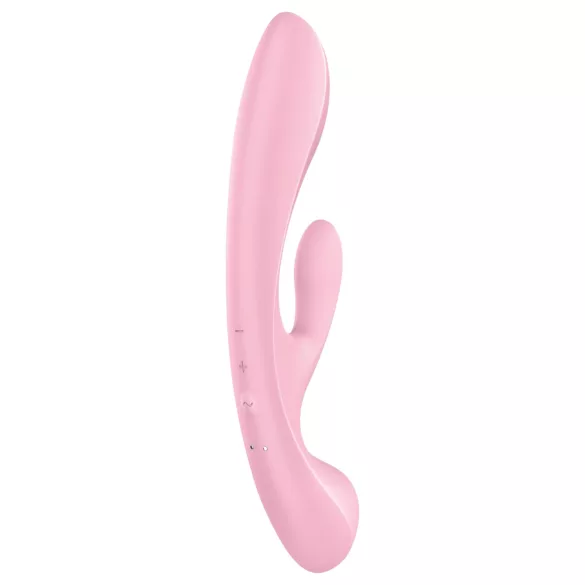 Satisfyer Triple Oh - Rechargeable Pink Vibrator with Clitoral Arm