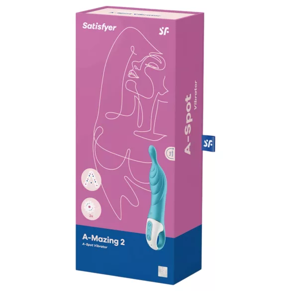 Satisfyer A-Mazing 2 - Rechargeable A-Spot Vibrator (Turquoise)
