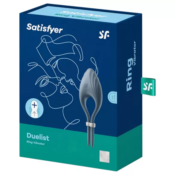 Satisfyer Duelist - Rechargeable Vibrating Ring (Gray)
