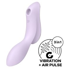 Satisfyer Curvy Trinity 2 - Airwave 2-in-1 Vibrator (Purple)