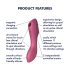 Satisfyer Curvy Trinity 3 - Wave Motion 2in1 Vibrator (Red)