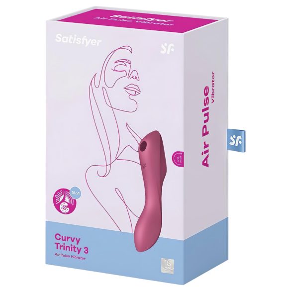 Satisfyer Curvy Trinity 3 - Wave Motion 2in1 Vibrator (Red)