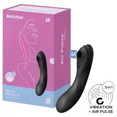   Satisfyer Curvy Trinity 4 - air‑pulse 2‑in‑1 vibrator (black)